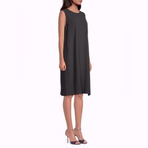 EILEEN FISHER Black Sleeveless Midi Dress